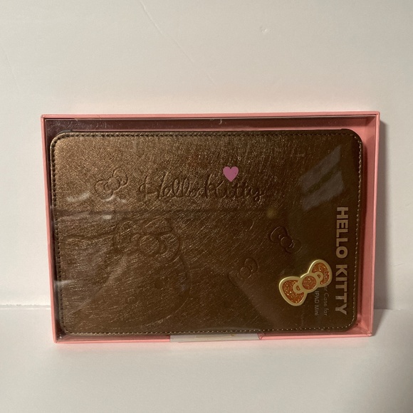 🍀 Hello Kitty Leather Case for iPad Mini - Brown Generation 1/2/3 NEW 🍀 - Picture 1 of 7